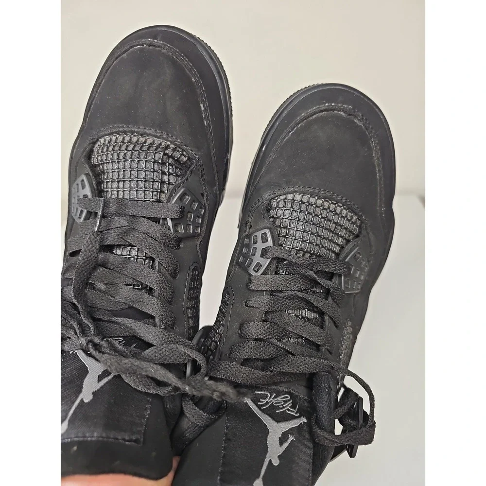 Size 7 - Nike Air Jordan 4 Retro GS Black Cat 2020 Men's Shoes